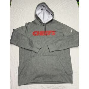 Nike Kansas City Chiefs Hoodie Pullover Mens Size Large Gray